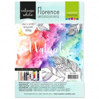 Vaessen Creative Florence - Aquarellpapier Smooth Intense White